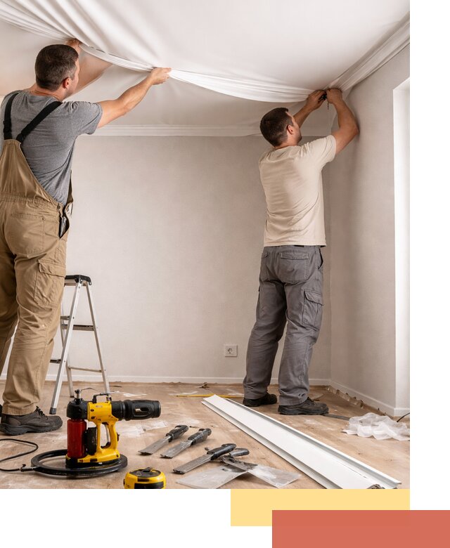 Монтаж ПВХ натяжного потолка в донском качественно и быстро