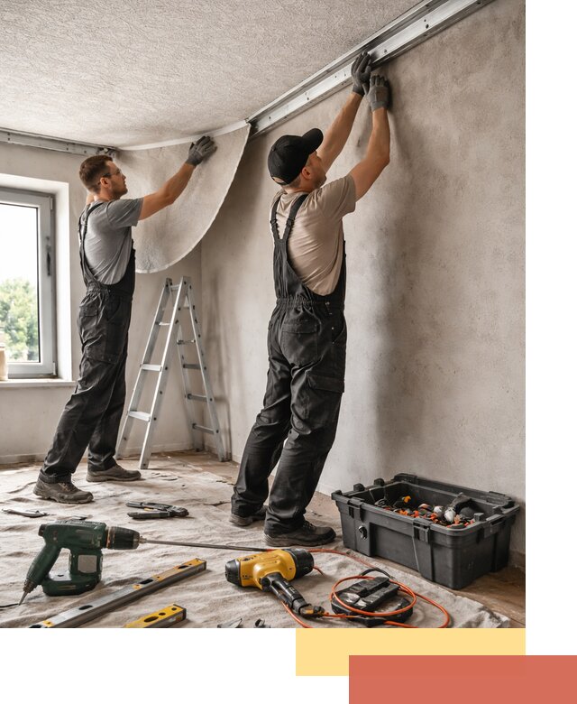 Монтаж фактурного натяжного потолка в донском качественно и быстро