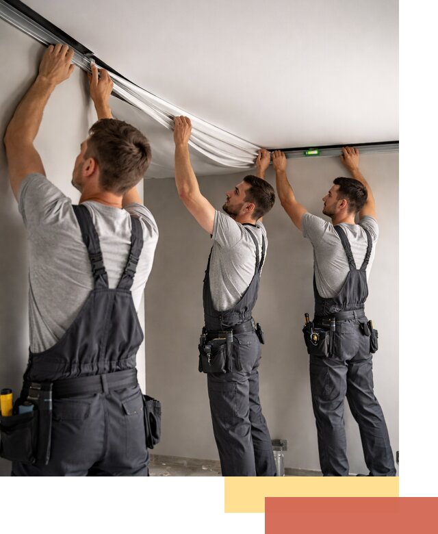 Теневые натяжные потолки в донском: монтаж и отделка быстро и качественно