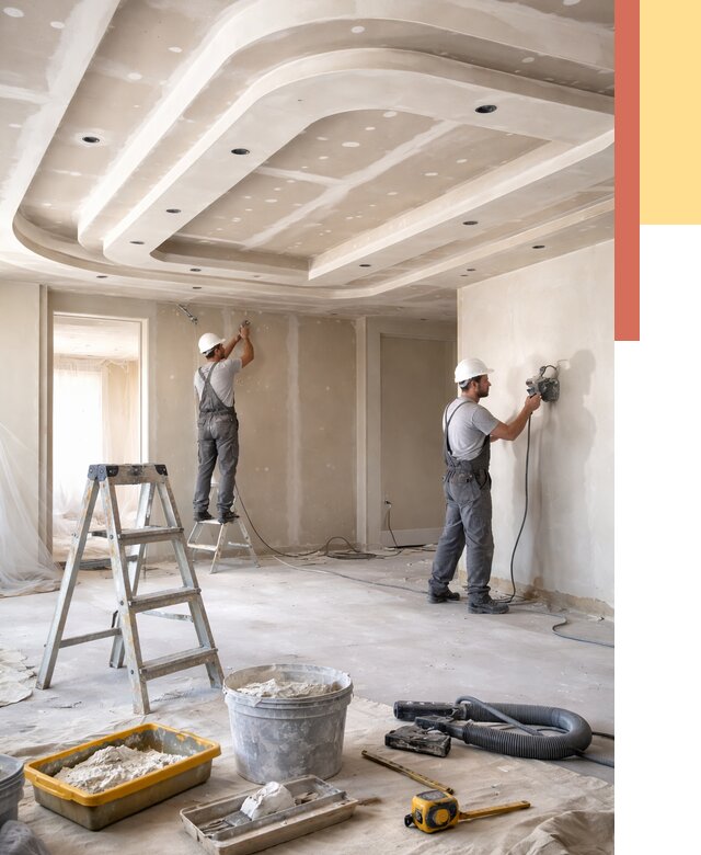 Многоуровневый потолок из гипсокартона в донском от 760 руб. под ключ | ОТДЕЛОЧНИК-Днс