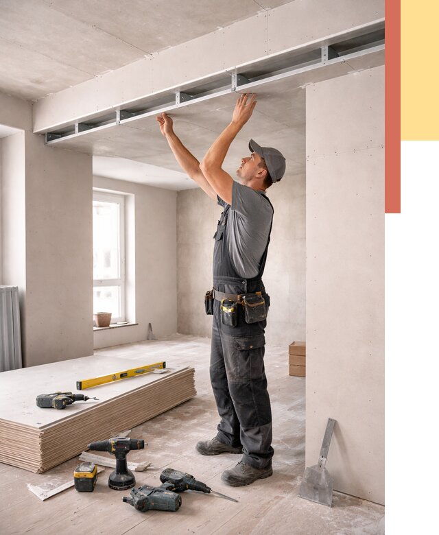 Потолок из гипсокартона с нишей в донском от 1267 руб. под ключ | ОТДЕЛОЧНИК-Днс