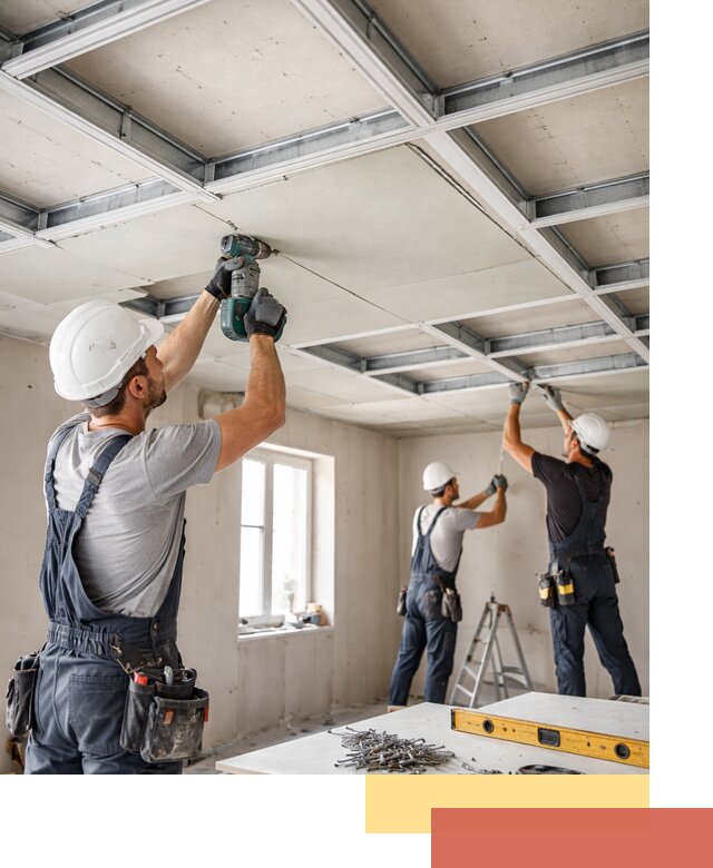 Кессонный потолок из гипсокартона под ключ в донском