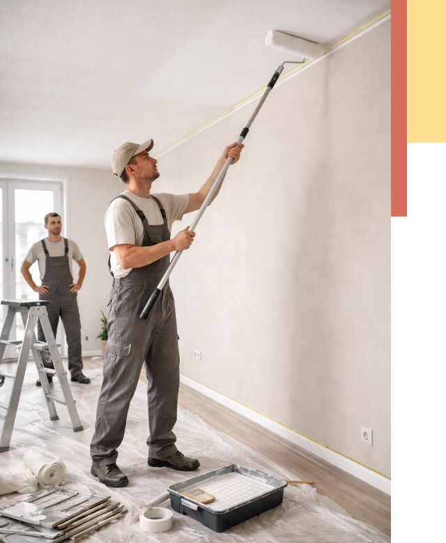 Покраска потолка из гипсокартона в донском от 4559 руб./м2 — услуги под ключ | ОТДЕЛОЧНИК-Днс