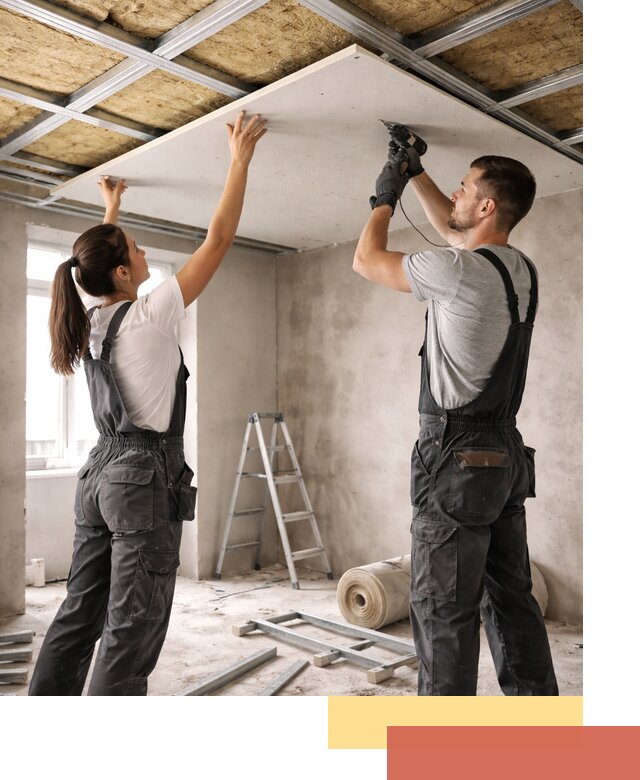 Звукоизоляция потолка из ГКЛ в донском профессионально и надежно