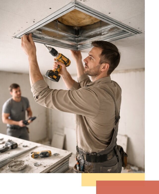 Монтаж люка в потолок из ГКЛ в донском