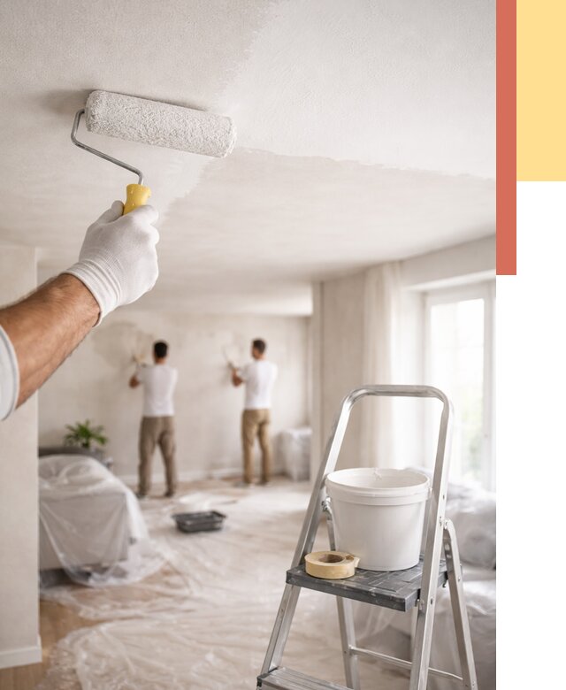 Покраска потолка акриловой краской в донском от 2533 руб. | ОТДЕЛОЧНИК-Днс