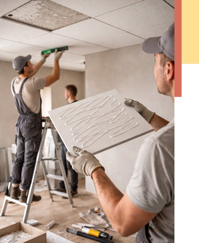 Монтаж потолочной плитки в донском от 4559 руб. — быстро и недорого | ОТДЕЛОЧНИК-Днс