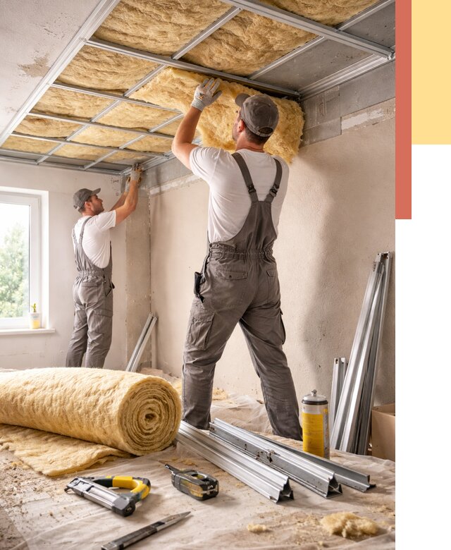 Утепление потолка в донском от 7295 руб/м2 — недорого, быстро, под ключ | ОТДЕЛОЧНИК-Днс