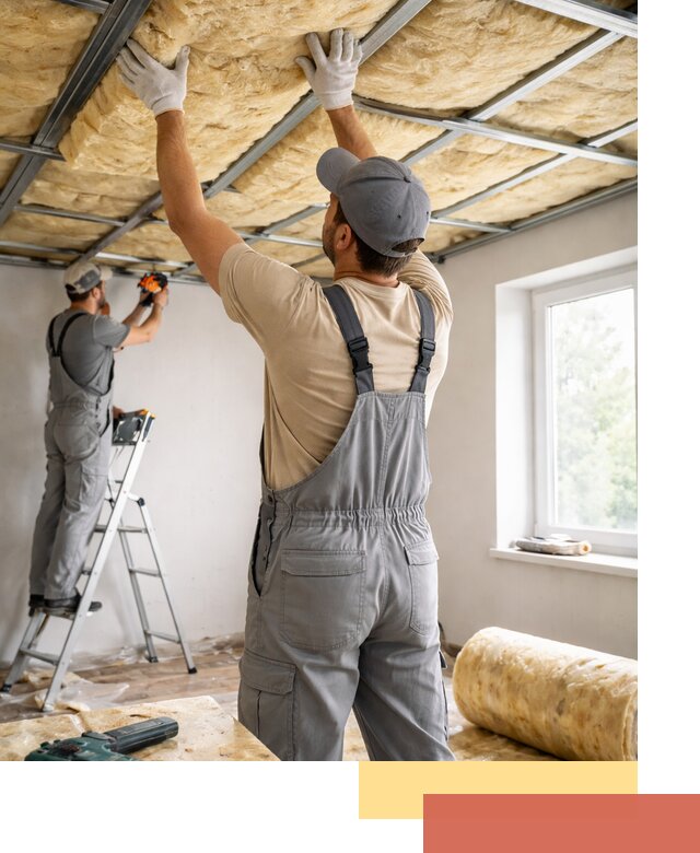 Утепление потолка под ключ в донском качественно и быстро