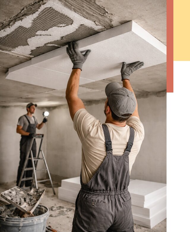 Утепление потолка пенопластом в донском от 4559 руб/м2 — недорого и быстро | ОТДЕЛОЧНИК-Днс